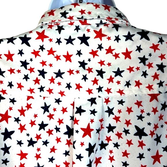 International Report Patriotic 4th of July Short Sleeve Button Up Shirt Mens XXL - Picture 5 of 6